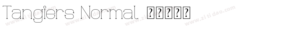 Tangiers Normal字体转换